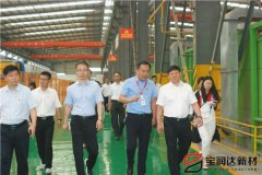 寶豐縣縣委書記、縣長許紅兵率考察團蒞臨寶潤達參觀調(diào)研