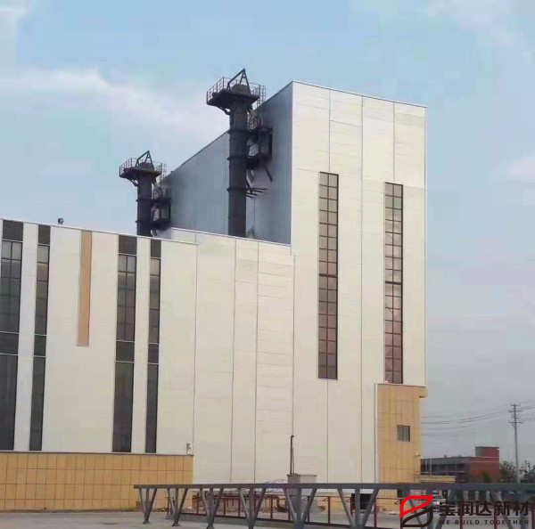 寶潤達(dá)聚氨復(fù)合板應(yīng)用綠建上料倉項目